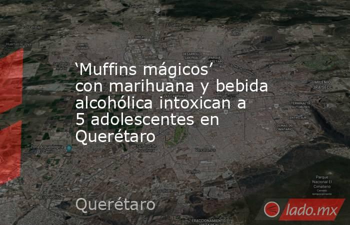 ‘Muffins mágicos’ con marihuana y bebida alcohólica intoxican a 5 adolescentes en Querétaro  . Noticias en tiempo real