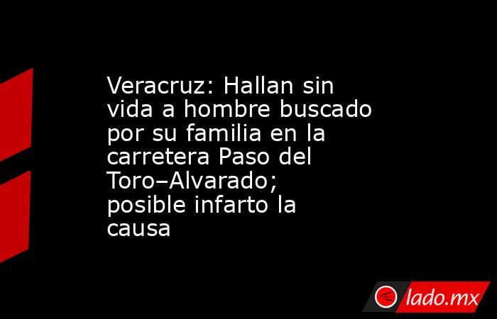 Veracruz: Hallan sin vida a hombre buscado por su familia en la carretera Paso del Toro–Alvarado; posible infarto la causa. Noticias en tiempo real