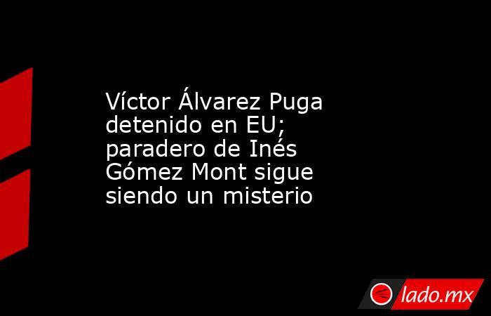 Víctor Álvarez Puga detenido en EU; paradero de Inés Gómez Mont sigue siendo un misterio. Noticias en tiempo real