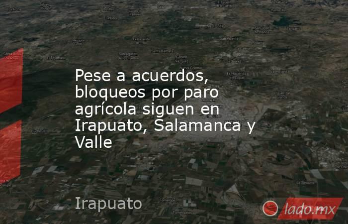 Pese a acuerdos, bloqueos por paro agrícola siguen en Irapuato, Salamanca y Valle. Noticias en tiempo real