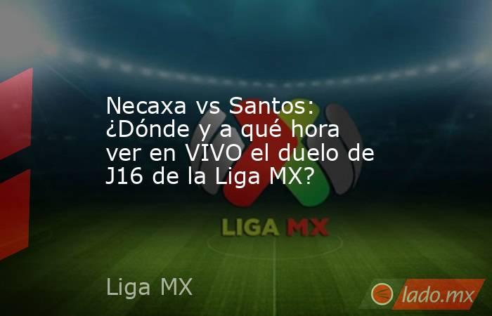 Necaxa vs Santos: ¿Dónde y a qué hora ver en VIVO el duelo de J16 de la Liga MX?. Noticias en tiempo real
