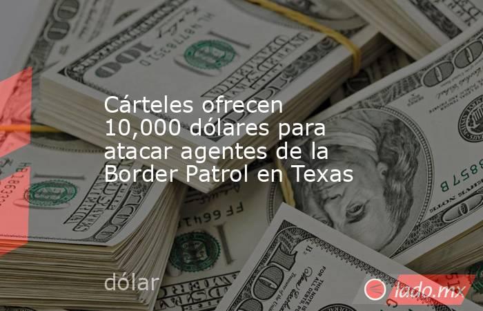 Cárteles ofrecen 10,000 dólares para atacar agentes de la Border Patrol en Texas. Noticias en tiempo real