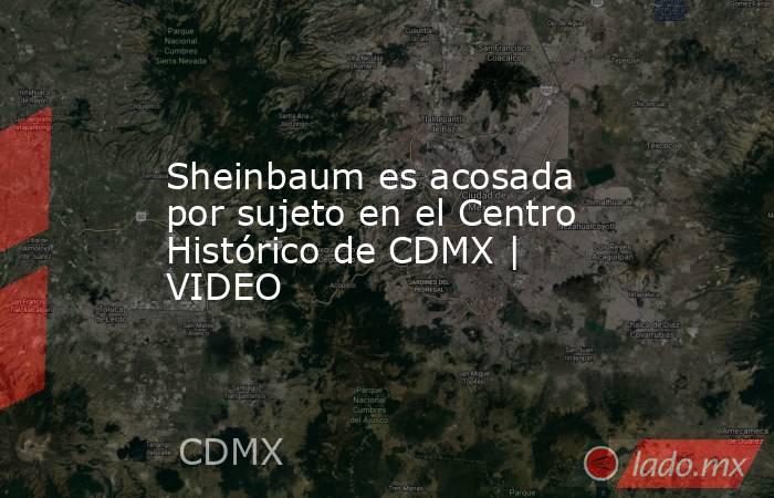 Sheinbaum es acosada por sujeto en el Centro Histórico de CDMX | VIDEO. Noticias en tiempo real