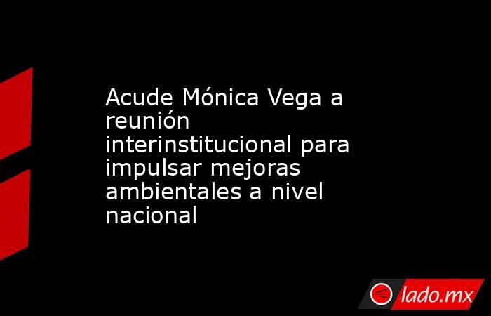 Acude Mónica Vega a reunión interinstitucional para impulsar mejoras ambientales a nivel nacional. Noticias en tiempo real