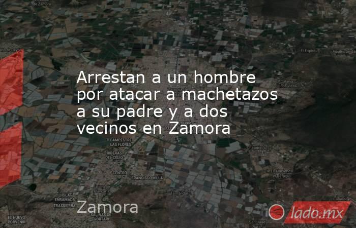 Arrestan a un hombre por atacar a machetazos a su padre y a dos vecinos en Zamora. Noticias en tiempo real