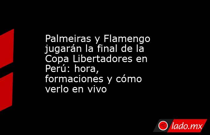 Palmeiras y Flamengo jugarán la final de la Copa Libertadores en Perú: hora, formaciones y cómo verlo en vivo . Noticias en tiempo real