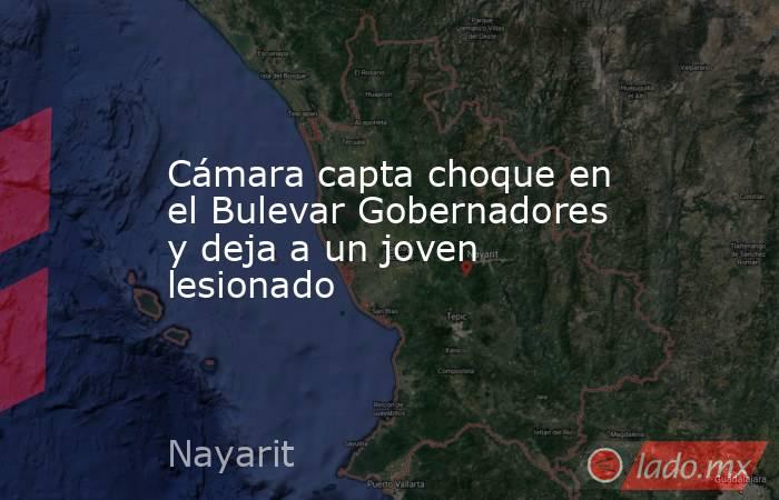 Cámara capta choque en el Bulevar Gobernadores y deja a un joven lesionado. Noticias en tiempo real