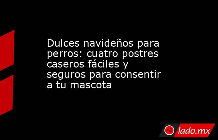 Dulces navideños para perros: cuatro postres caseros fáciles y seguros para consentir a tu mascota. Noticias en tiempo real
