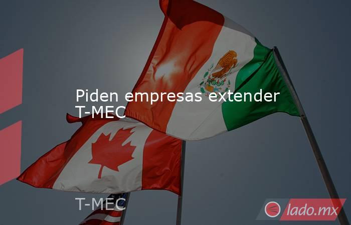 Piden empresas extender T-MEC. Noticias en tiempo real