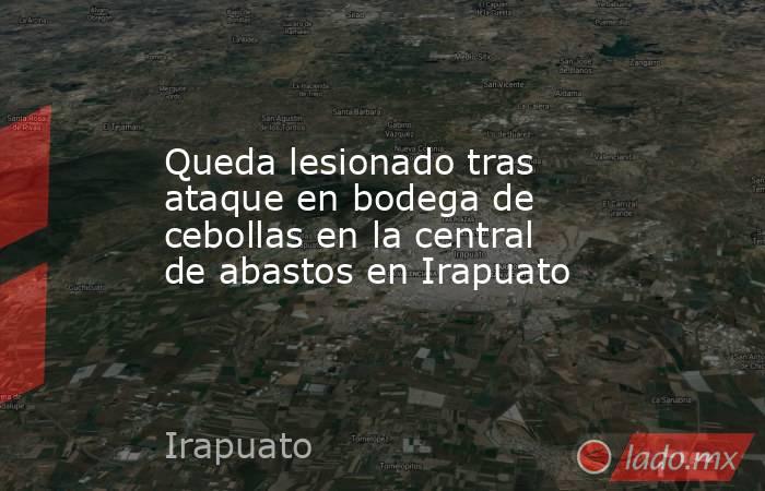 Queda lesionado tras ataque en bodega de cebollas en la central de abastos en Irapuato. Noticias en tiempo real