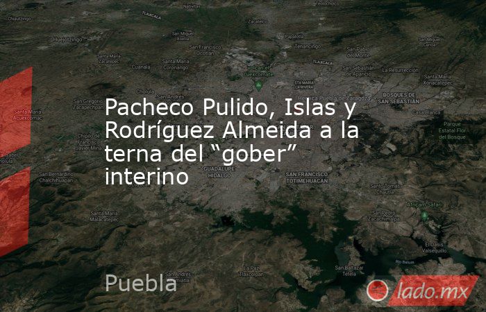 Pacheco Pulido, Islas y Rodríguez Almeida a la terna del “gober” interino. Noticias en tiempo real