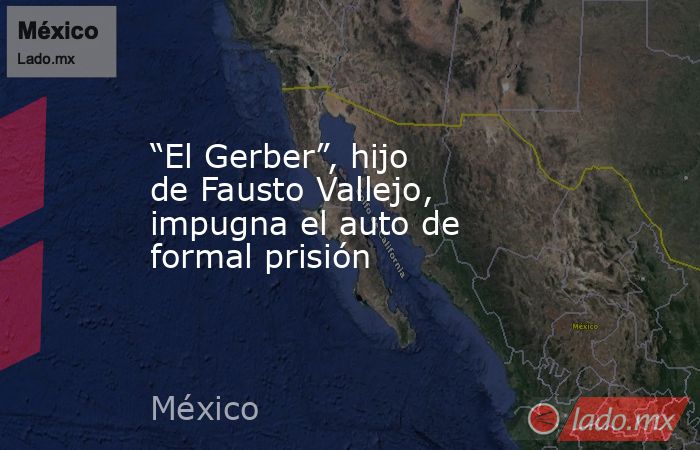 “El Gerber”, hijo de Fausto Vallejo, impugna el auto de formal prisión. Noticias en tiempo real