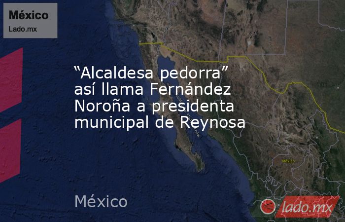 “Alcaldesa pedorra” así llama Fernández Noroña a presidenta municipal de Reynosa. Noticias en tiempo real