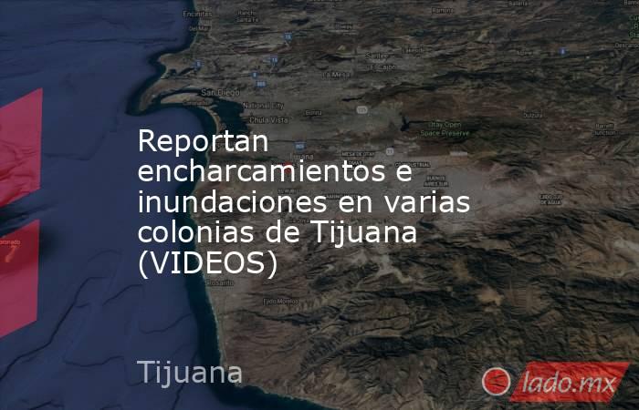 Reportan encharcamientos e inundaciones en varias colonias de Tijuana (VIDEOS). Noticias en tiempo real