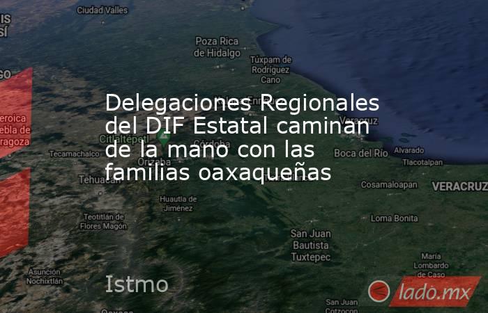 Delegaciones Regionales del DIF Estatal caminan de la mano con las familias oaxaqueñas. Noticias en tiempo real
