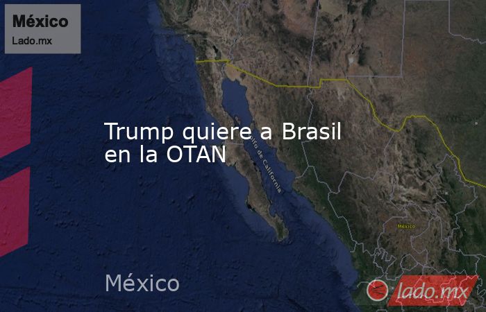 Trump quiere a Brasil en la OTAN. Noticias en tiempo real