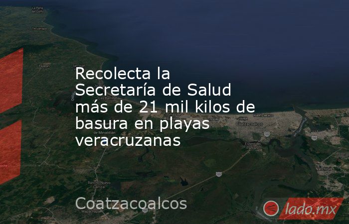 Recolecta la Secretaría de Salud más de 21 mil kilos de basura en playas veracruzanas. Noticias en tiempo real