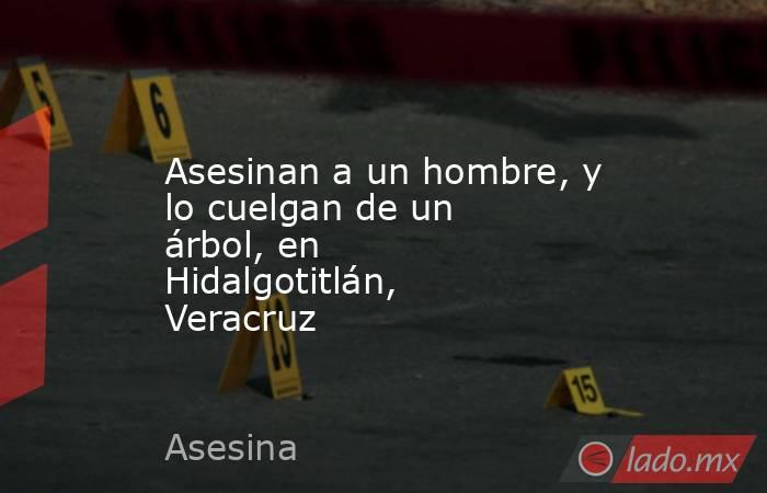 Asesinan a un hombre, y lo cuelgan de un árbol, en Hidalgotitlán, Veracruz. Noticias en tiempo real