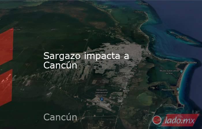 Sargazo impacta a Cancún. Noticias en tiempo real