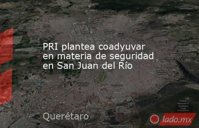 PRI plantea coadyuvar en materia de seguridad en San Juan del Río. Noticias en tiempo real