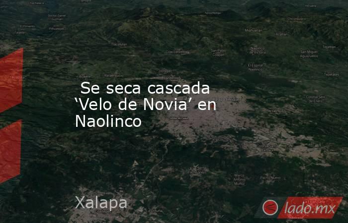  Se seca cascada ‘Velo de Novia’ en Naolinco. Noticias en tiempo real