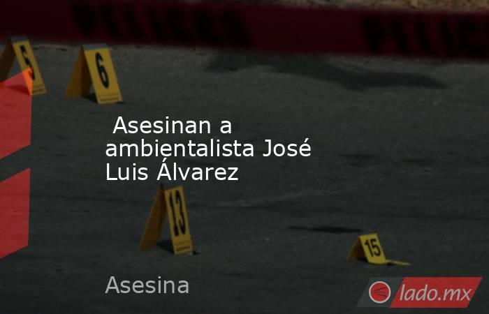  Asesinan a ambientalista José Luis Álvarez. Noticias en tiempo real