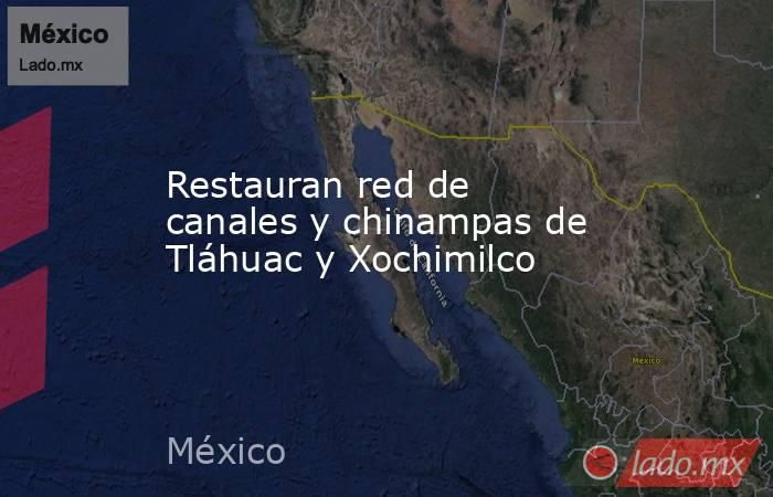 Restauran red de canales y chinampas de Tláhuac y Xochimilco. Noticias en tiempo real