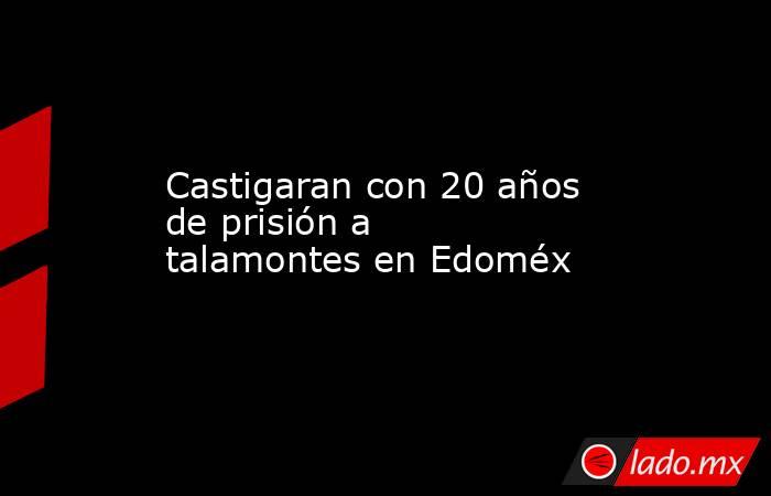 Castigaran con 20 años de prisión a talamontes en Edoméx. Noticias en tiempo real