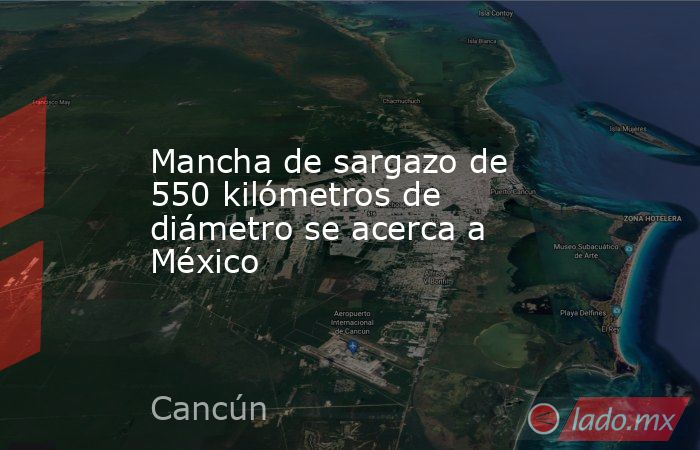 Mancha de sargazo de 550 kilómetros de diámetro se acerca a México. Noticias en tiempo real