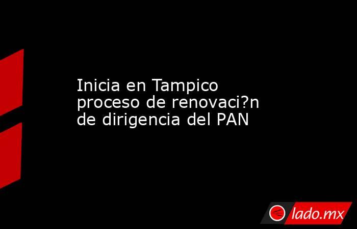 Inicia en Tampico proceso de renovaci?n de dirigencia del PAN. Noticias en tiempo real