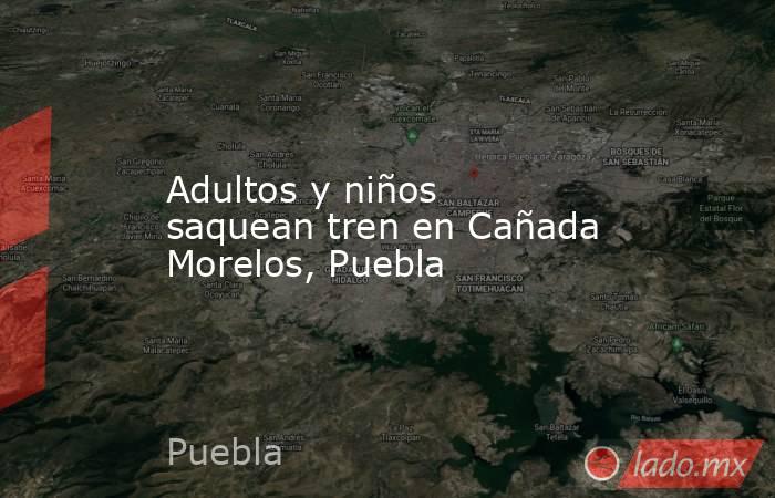 Adultos y niños saquean tren en Cañada Morelos, Puebla. Noticias en tiempo real