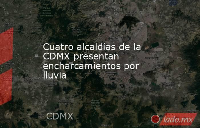 Cuatro alcaldías de la CDMX presentan encharcamientos por lluvia. Noticias en tiempo real