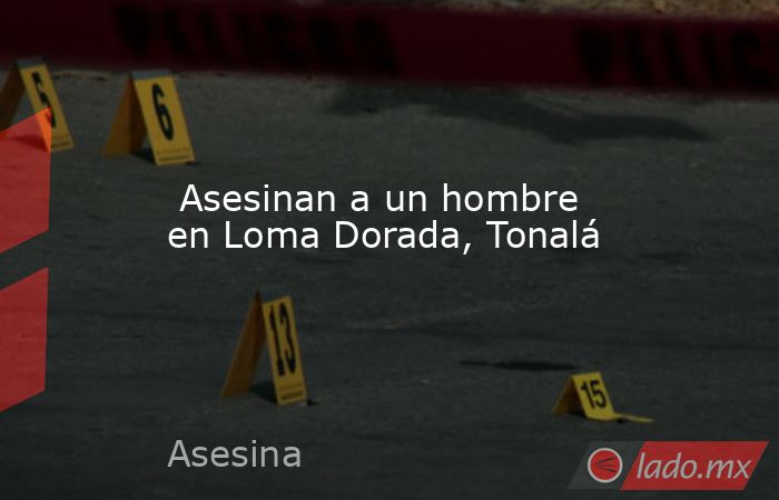  Asesinan a un hombre en Loma Dorada, Tonalá . Noticias en tiempo real