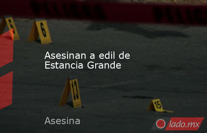 Asesinan a edil de Estancia Grande. Noticias en tiempo real