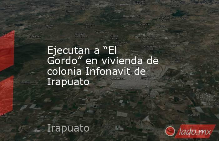 Ejecutan a “El Gordo” en vivienda de colonia Infonavit de Irapuato. Noticias en tiempo real