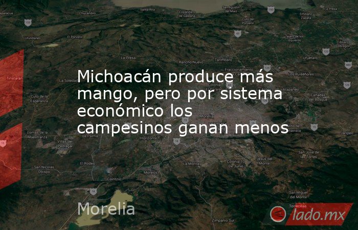 Michoacán produce más mango, pero por sistema económico los campesinos ganan menos. Noticias en tiempo real