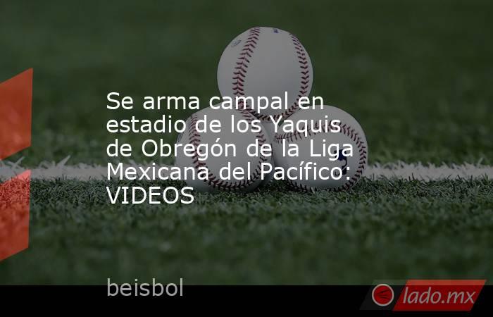 Se arma campal en estadio de los Yaquis de Obregón de la Liga Mexicana del Pacífico: VIDEOS. Noticias en tiempo real