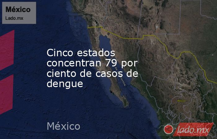Cinco estados concentran 79 por ciento de casos de dengue. Noticias en tiempo real