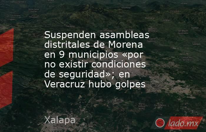 Suspenden asambleas distritales de Morena en 9 municipios «por no existir condiciones de seguridad»; en Veracruz hubo golpes. Noticias en tiempo real