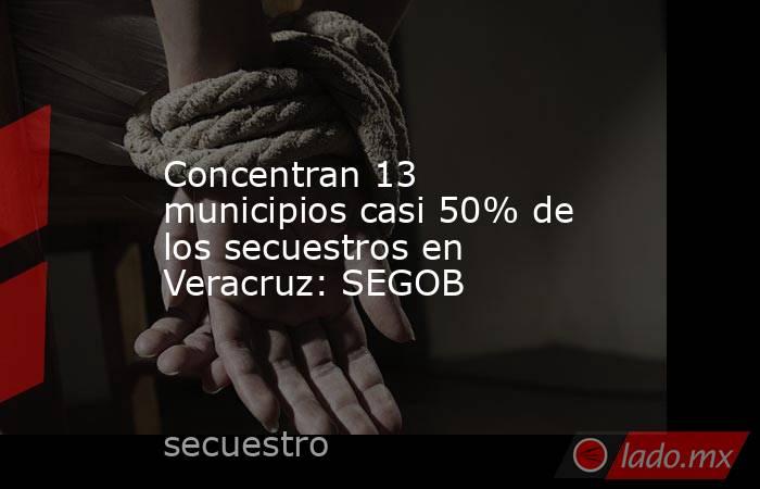 Concentran 13 municipios casi 50% de los secuestros en Veracruz: SEGOB. Noticias en tiempo real