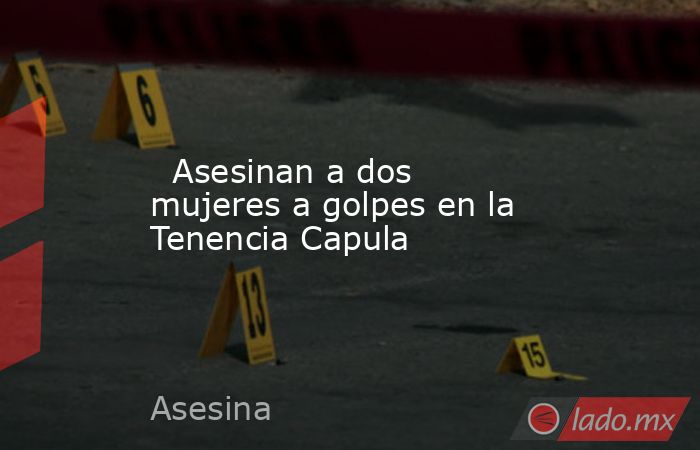   Asesinan a dos mujeres a golpes en la Tenencia Capula. Noticias en tiempo real