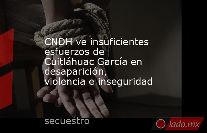 CNDH ve insuficientes esfuerzos de Cuitláhuac García en desaparición, violencia e inseguridad. Noticias en tiempo real