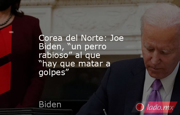 Corea del Norte: Joe Biden, “un perro rabioso” al que “hay que matar a golpes”. Noticias en tiempo real