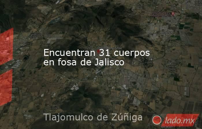 Encuentran 31 cuerpos en fosa de Jalisco. Noticias en tiempo real