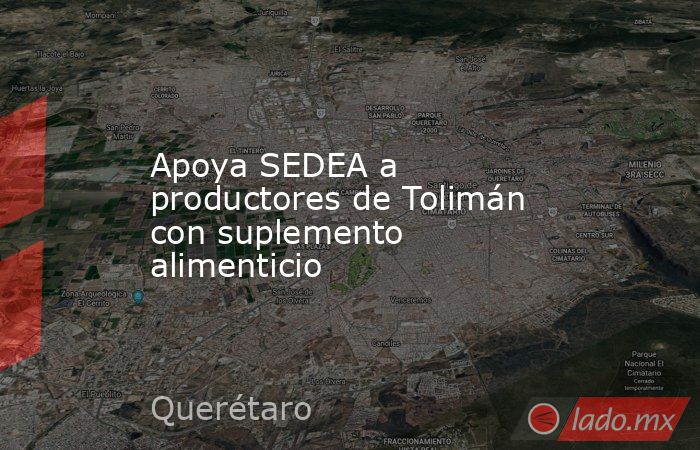 Apoya SEDEA a productores de Tolimán con suplemento alimenticio. Noticias en tiempo real