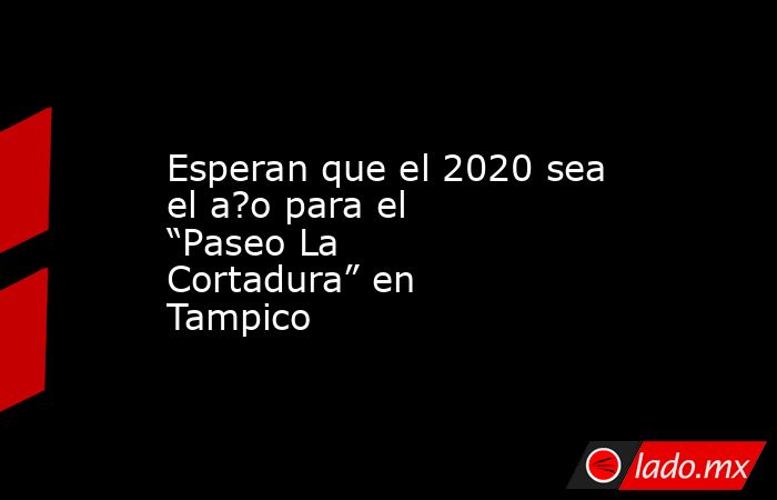 Esperan que el 2020 sea el a?o para el “Paseo La Cortadura” en Tampico. Noticias en tiempo real