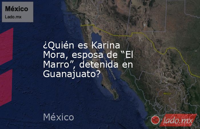 ¿Quién es Karina Mora, esposa de “El Marro”, detenida en Guanajuato?. Noticias en tiempo real