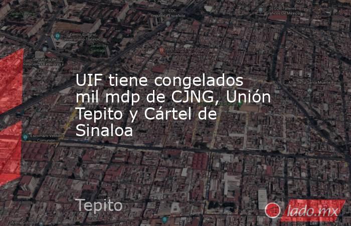 UIF tiene congelados mil mdp de CJNG, Unión Tepito y Cártel de Sinaloa. Noticias en tiempo real