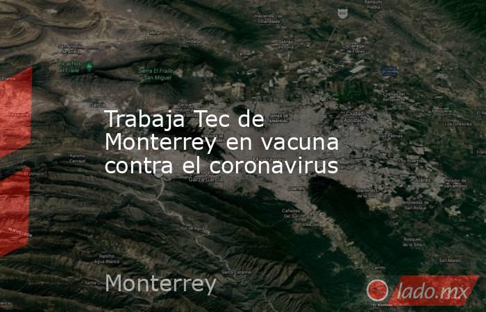 Trabaja Tec de Monterrey en vacuna contra el coronavirus. Noticias en tiempo real