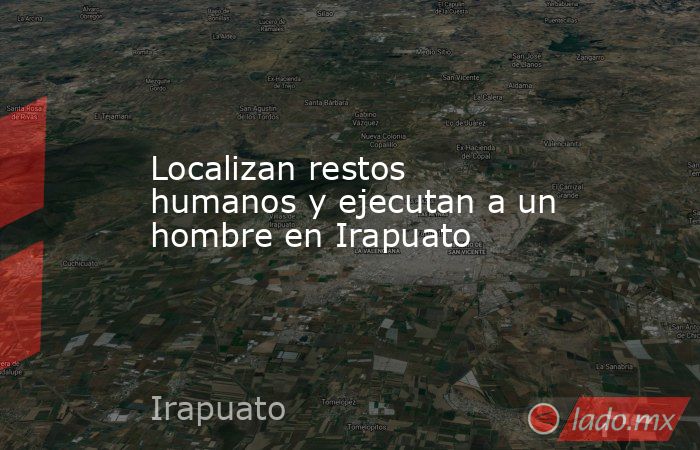 Localizan restos humanos y ejecutan a un hombre en Irapuato. Noticias en tiempo real
